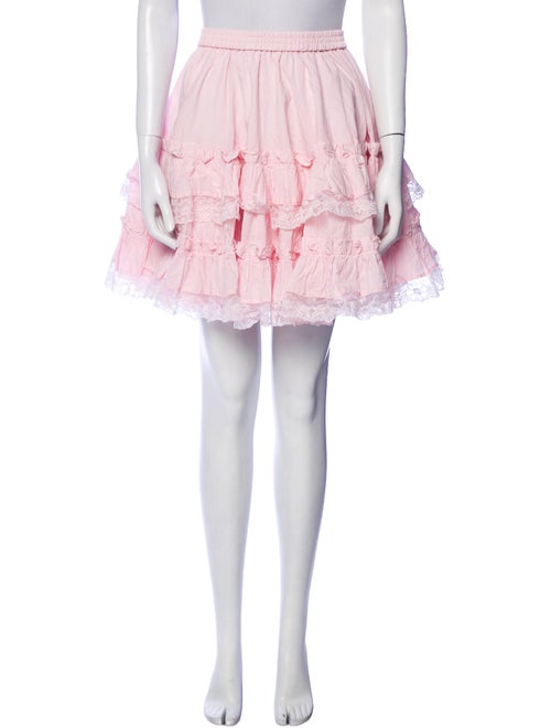 Selkie Lace Pattern Mini Skirt