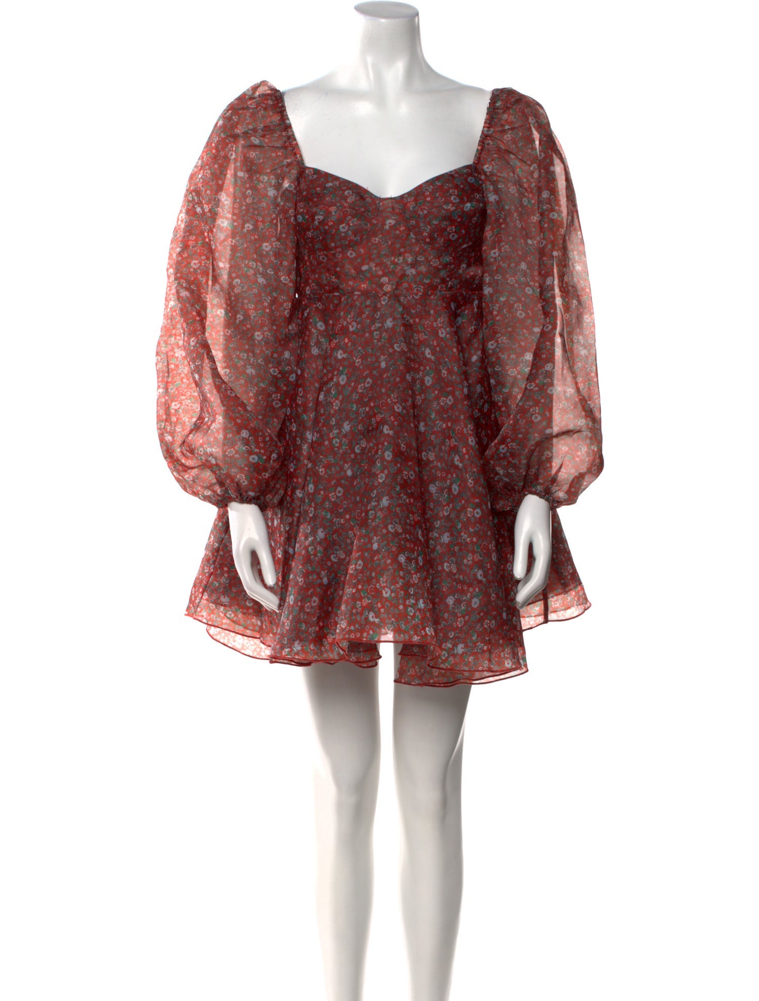 Selkie Floral Print Mini Dress