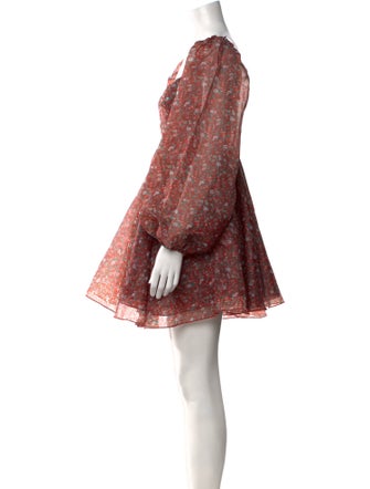 Selkie Floral Print Mini Dress