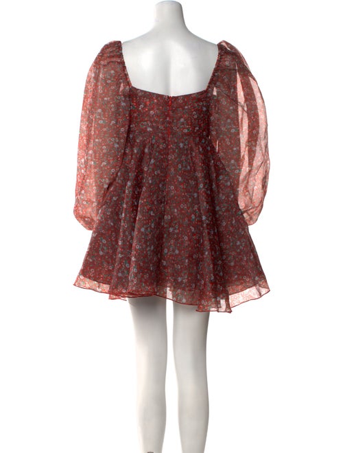 Selkie Floral Print Mini Dress