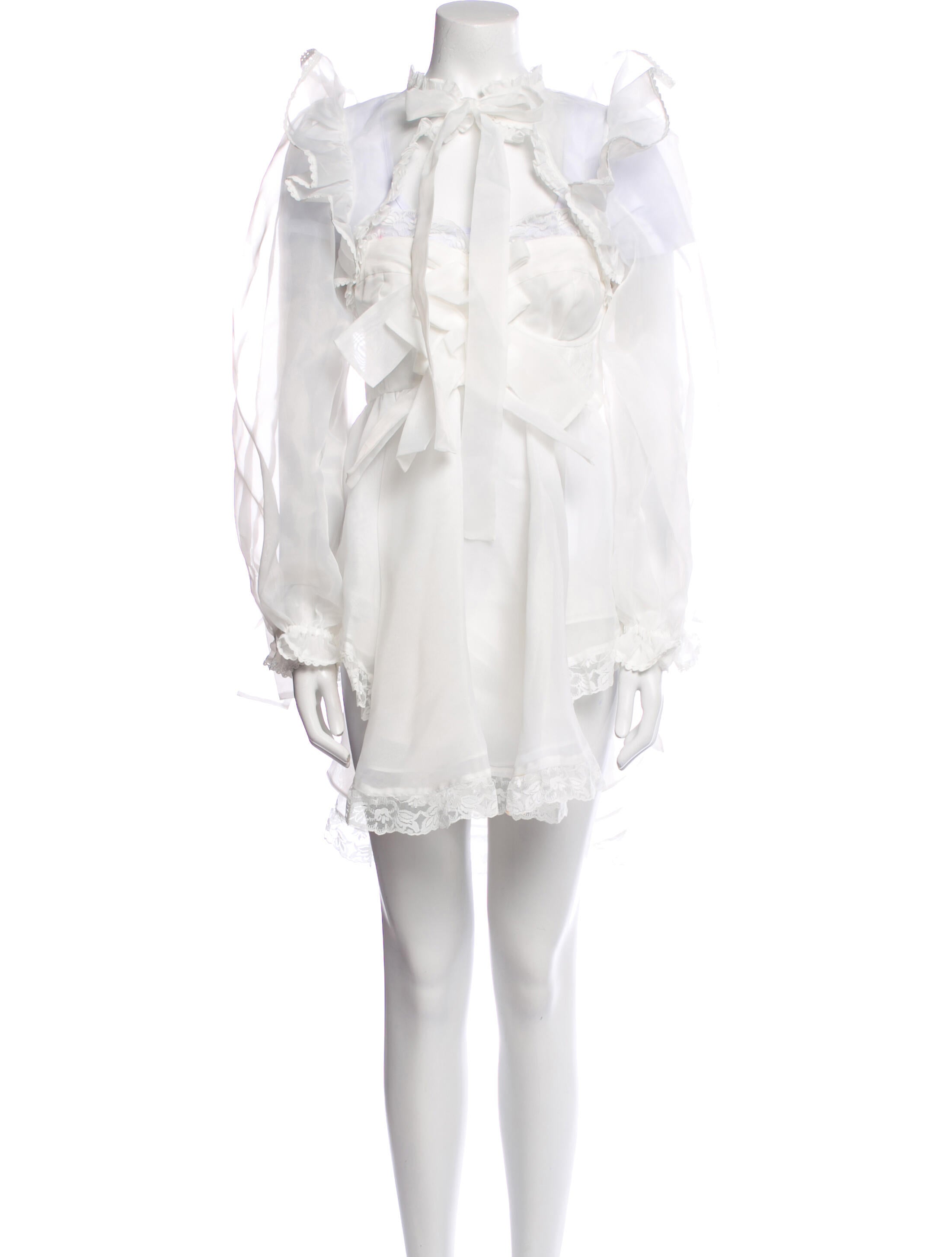 Selkie Printed Bow Accents Dress Set