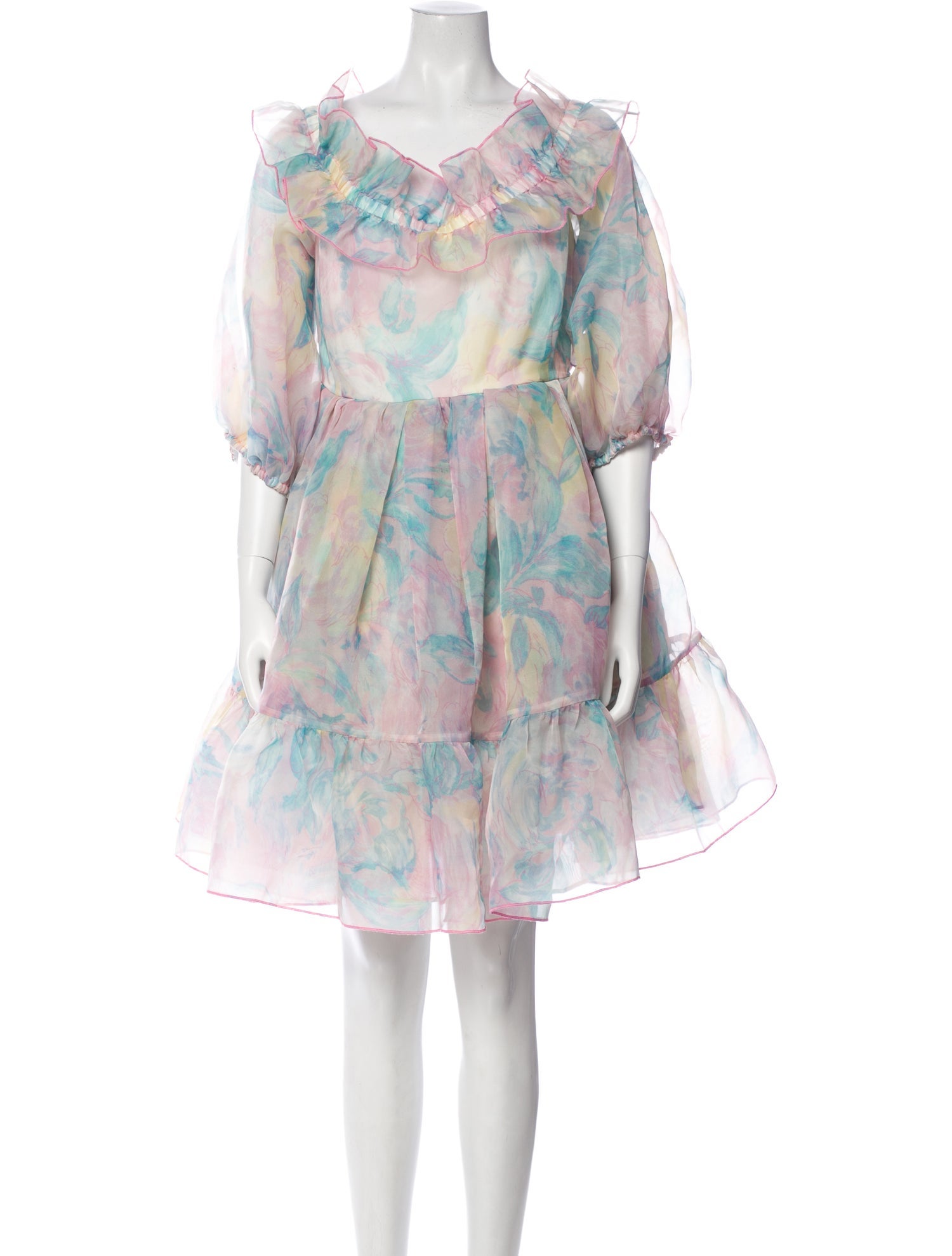 Selkie Floral Print Knee-Length Dress