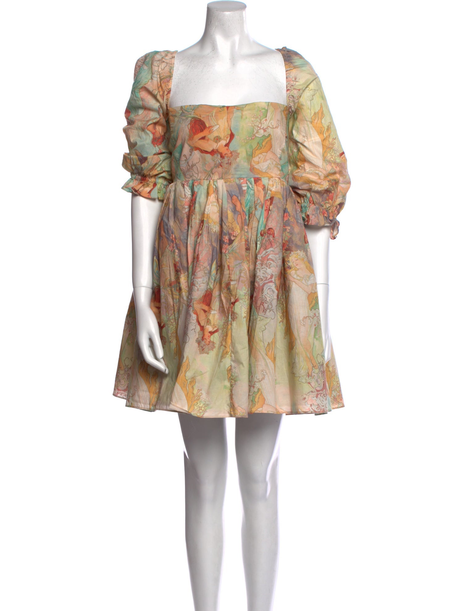 Selkie Floral Print Mini Dress