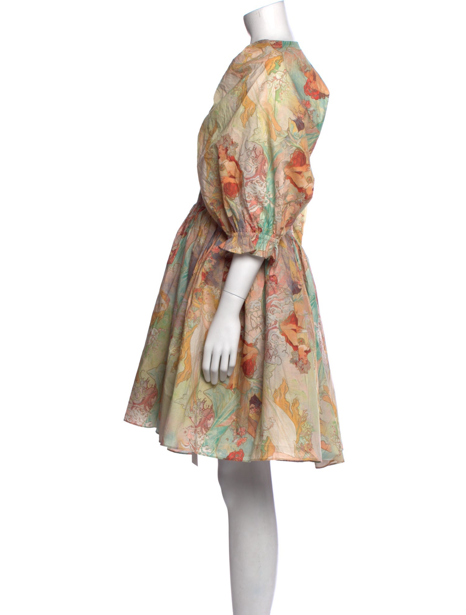 Selkie Floral Print Mini Dress