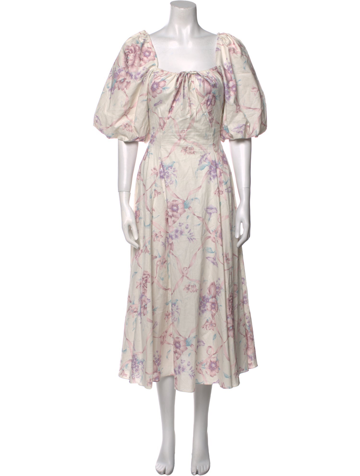 Selkie Floral Print Long Dress w/ Tags