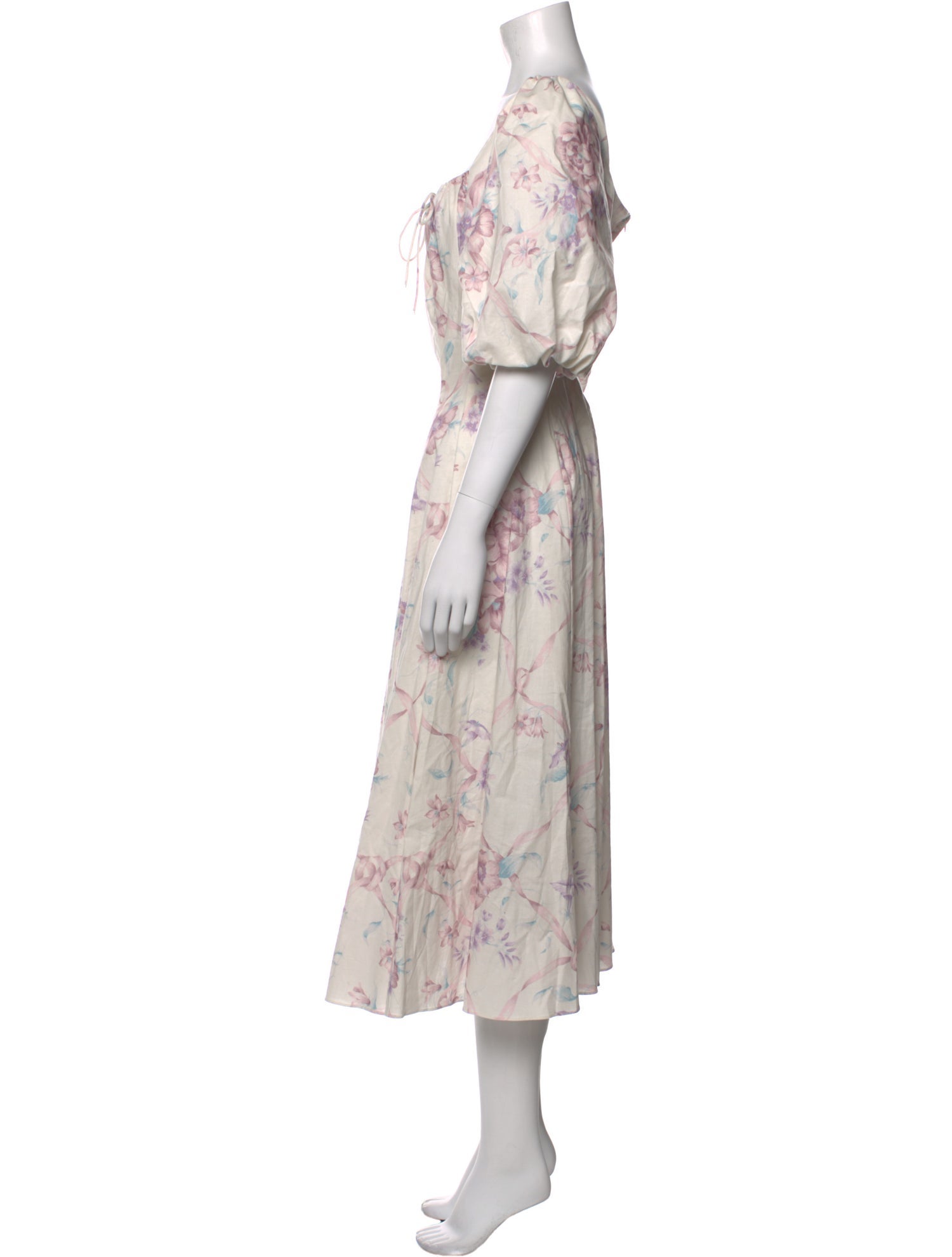 Selkie Floral Print Long Dress w/ Tags