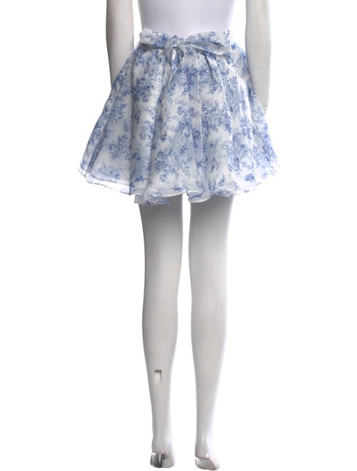 Selkie Floral Print Mini Skirt