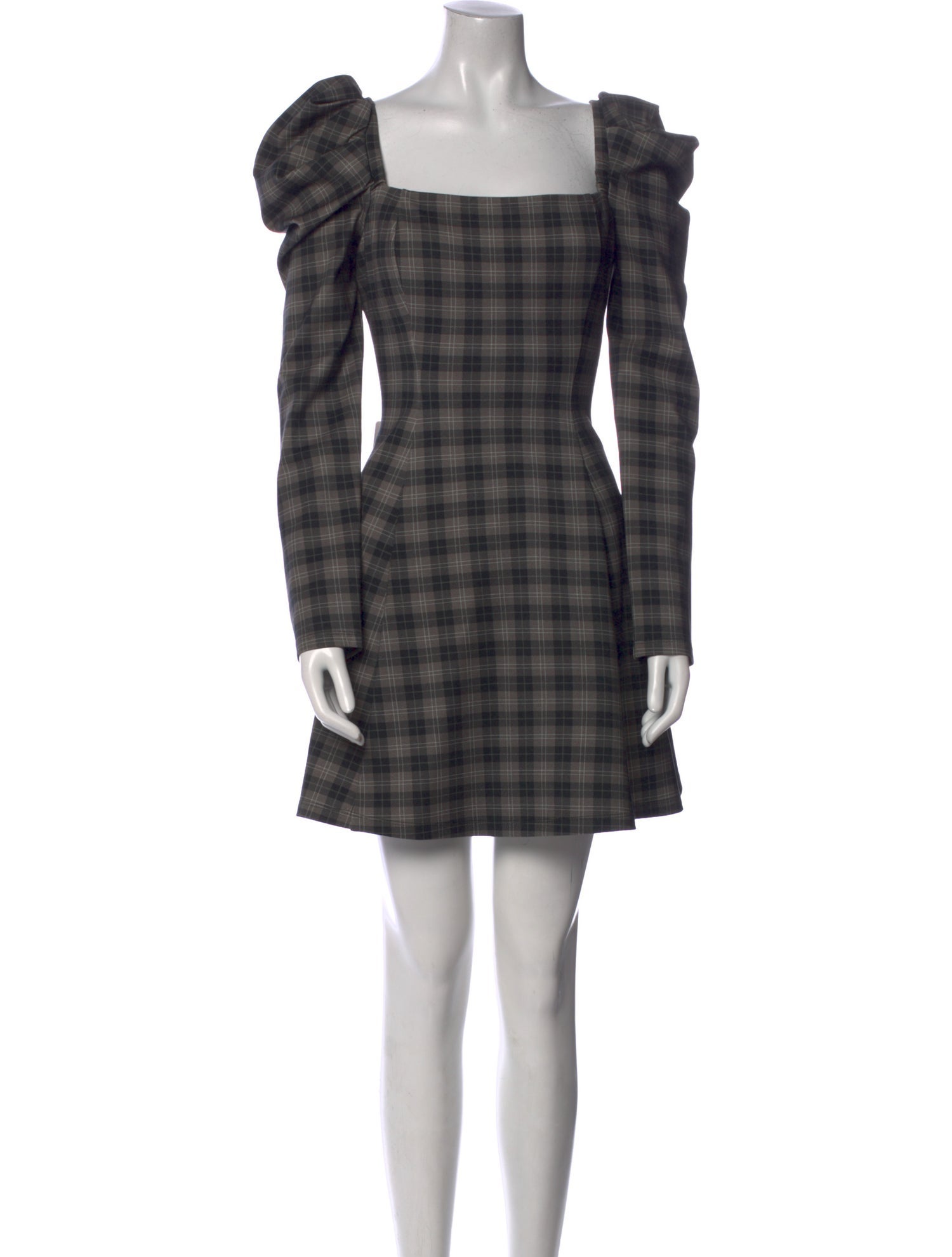 Selkie Plaid Print Mini Dress w/ Tags
