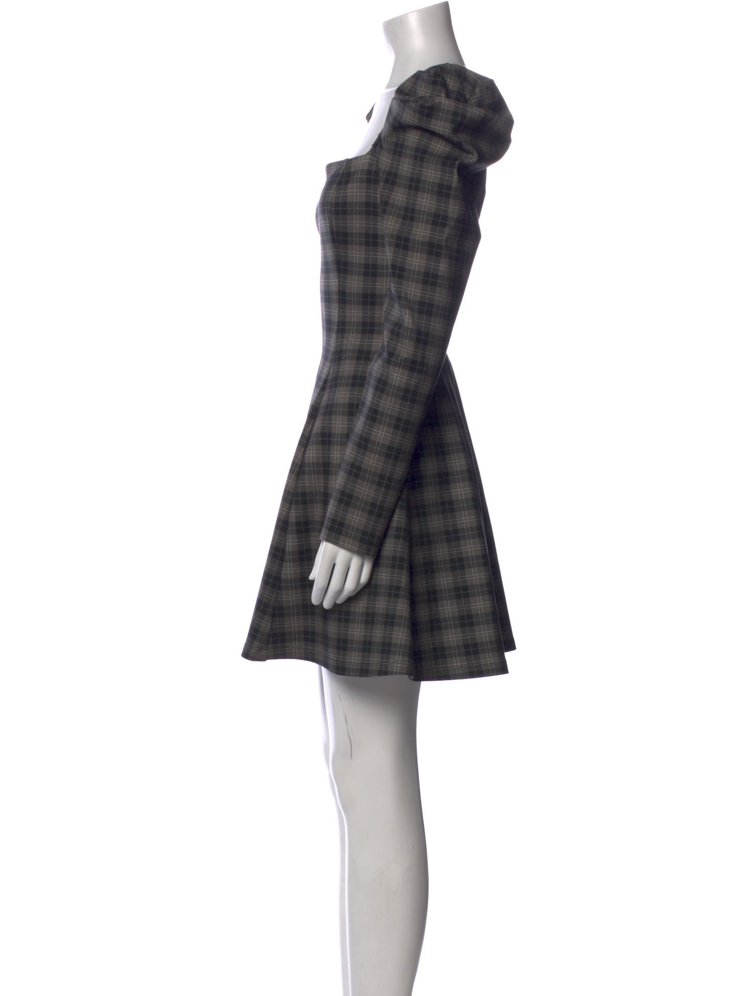 Selkie Plaid Print Mini Dress w/ Tags