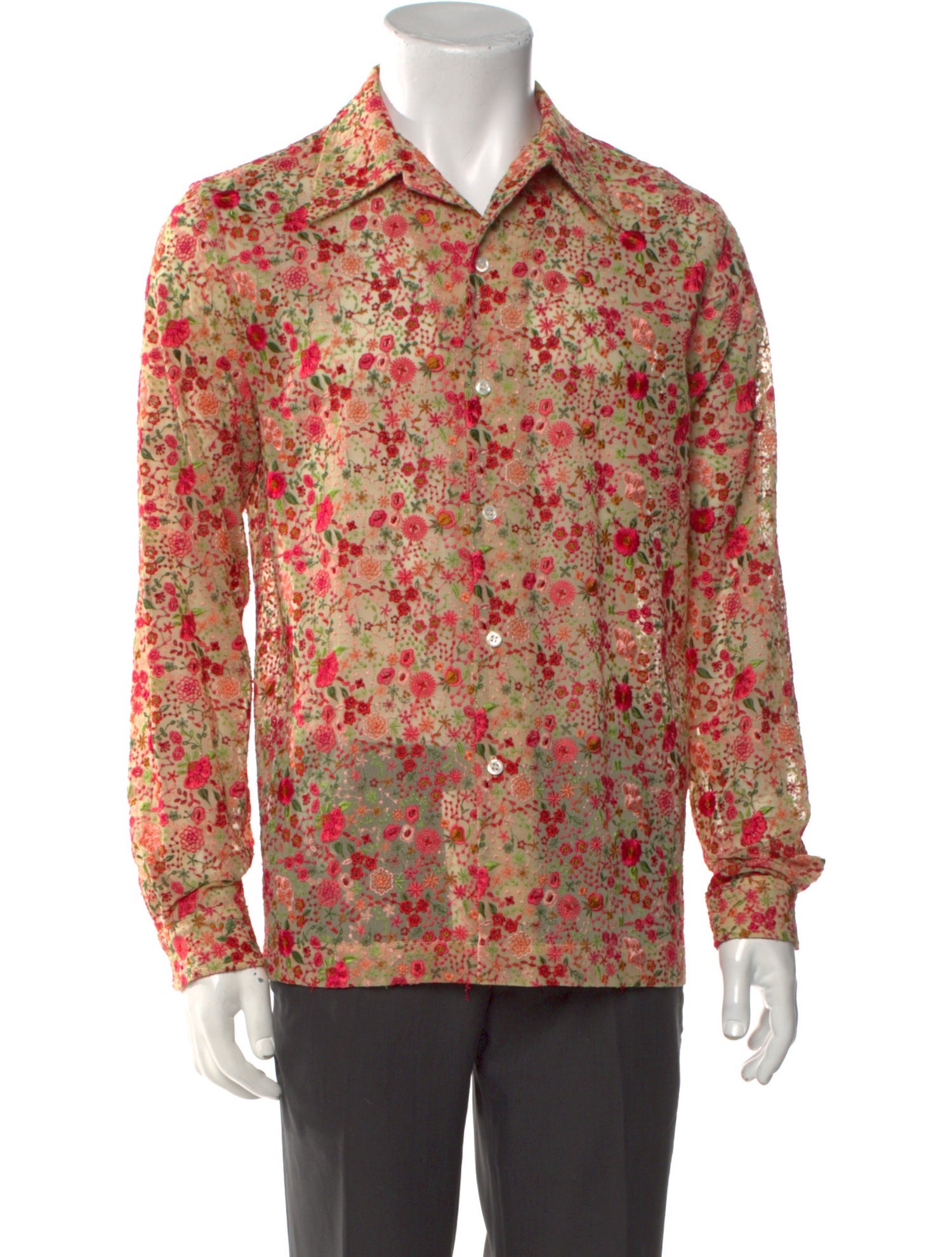 Séfr Floral Print Long Sleeve Shirt