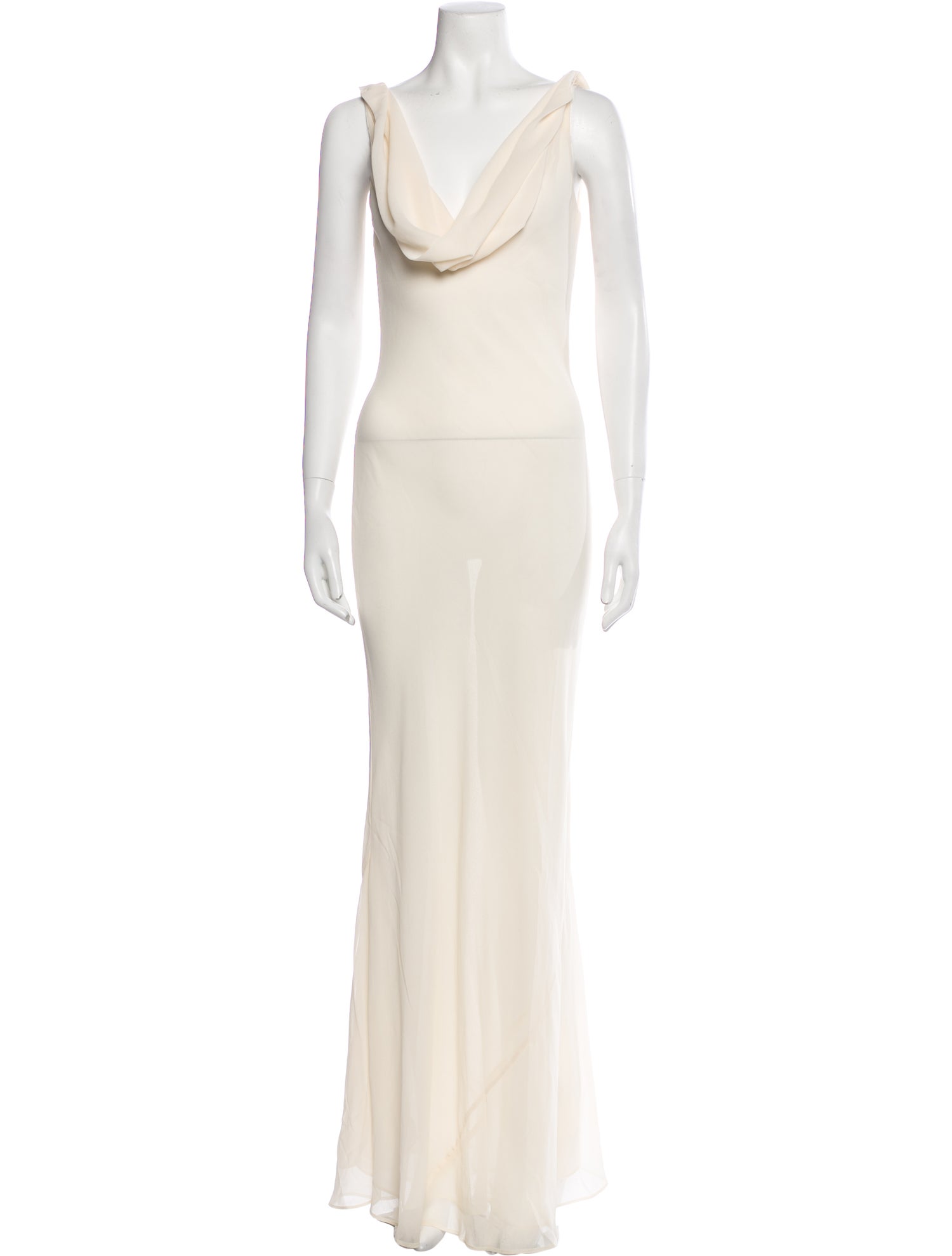 Reformation x Laura Harrier Cowl Neck Long Dress