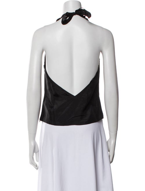 Reformation x Laura Harrier Silk Cowl Neck Crop Top