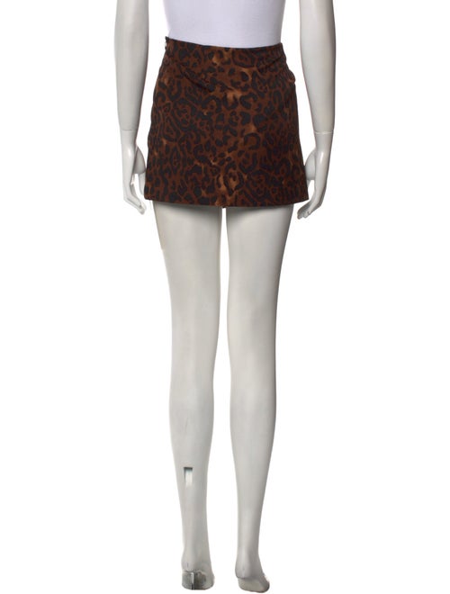 Reformation x Laura Harrier Animal Print Mini Skirt