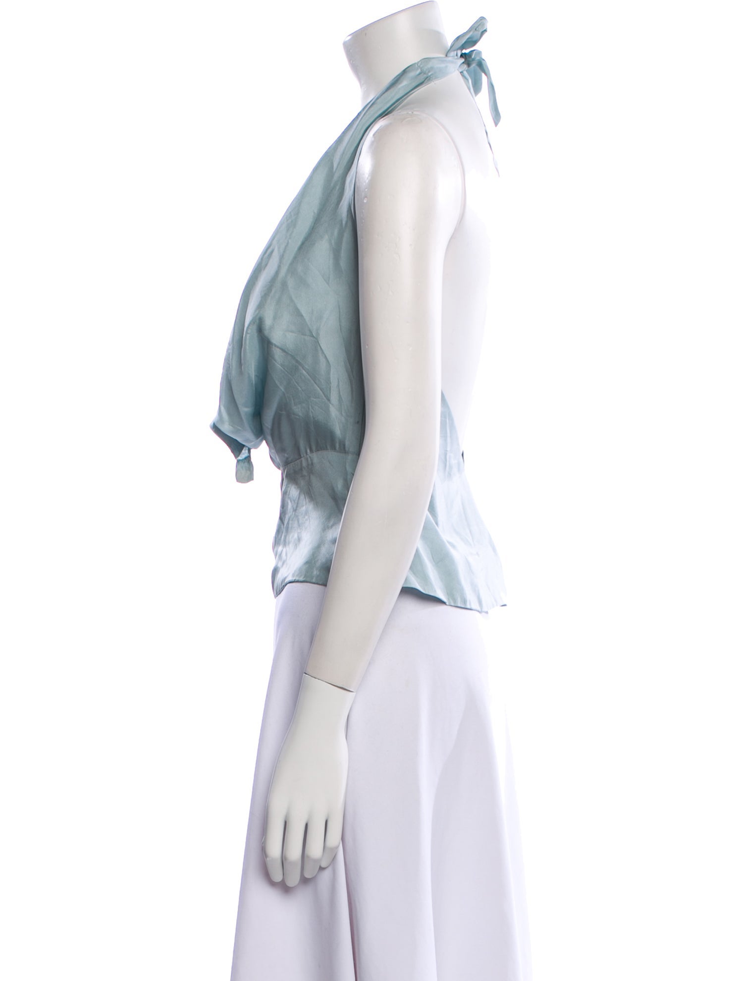 Reformation x Laura Harrier Silk Cowl Neck Top