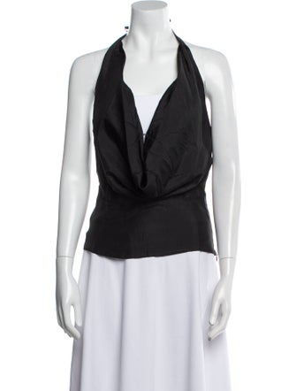 Reformation x Laura Harrier Silk Halterneck Top