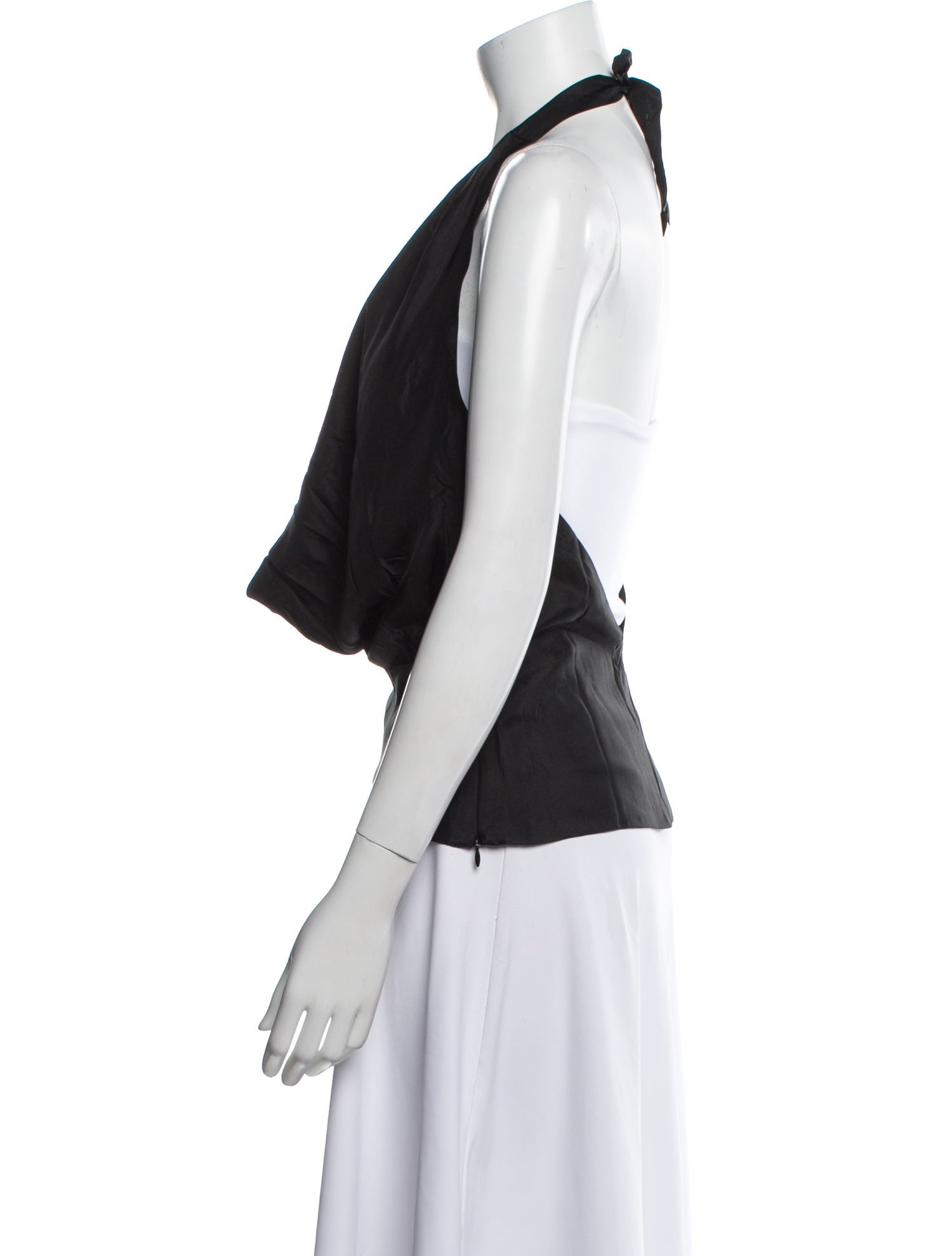 Reformation x Laura Harrier Silk Halterneck Top