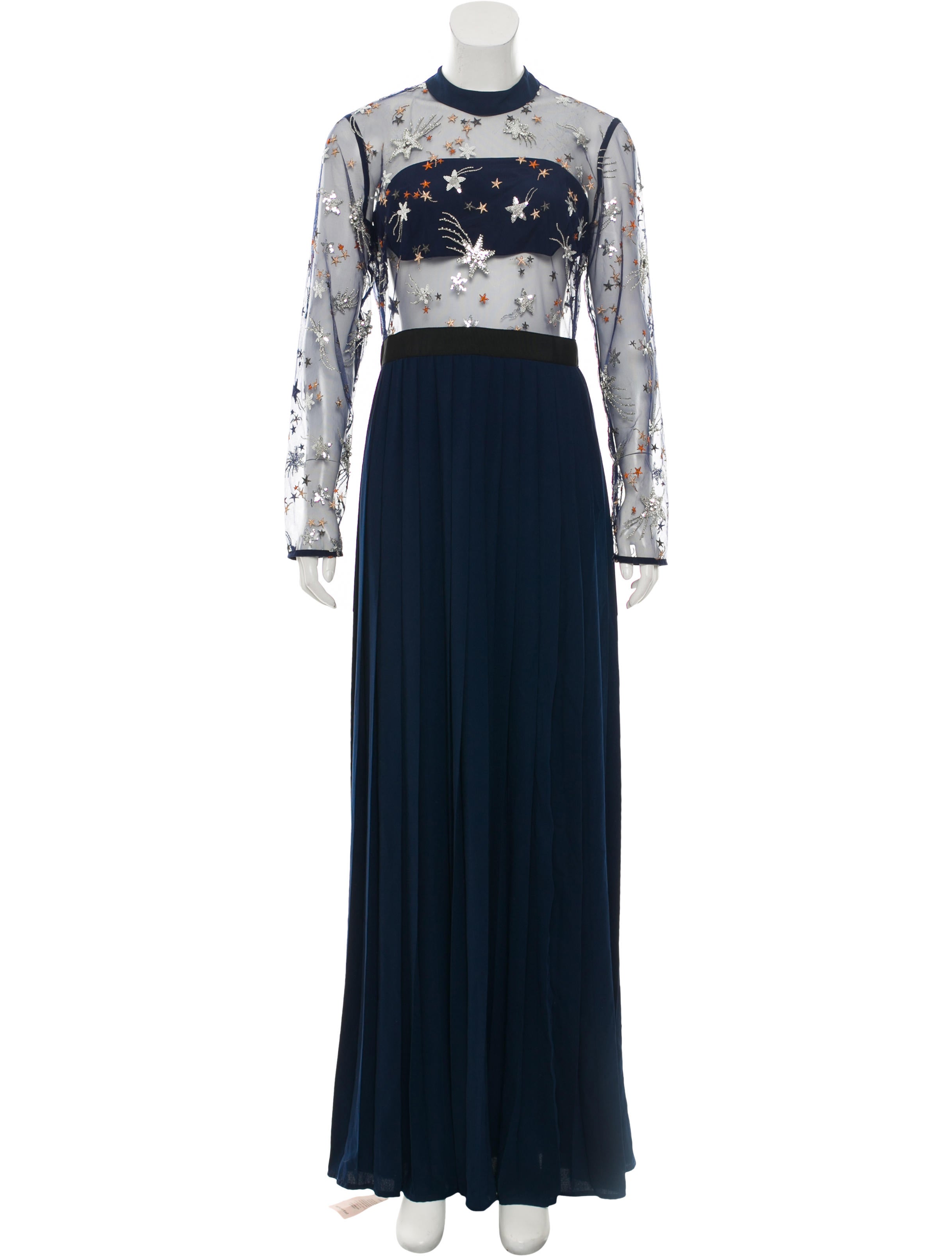 Self-Portrait Star Tulle Embellished Maxi Dress w/ Tags - Blue Dresses, Clothing - WSELF31916 | The RealReal Self-Portrait Star Tulle Embellished Maxi Dress w/ Tags - Blue Dresses, Clothing - WSELF31916 | The RealReal