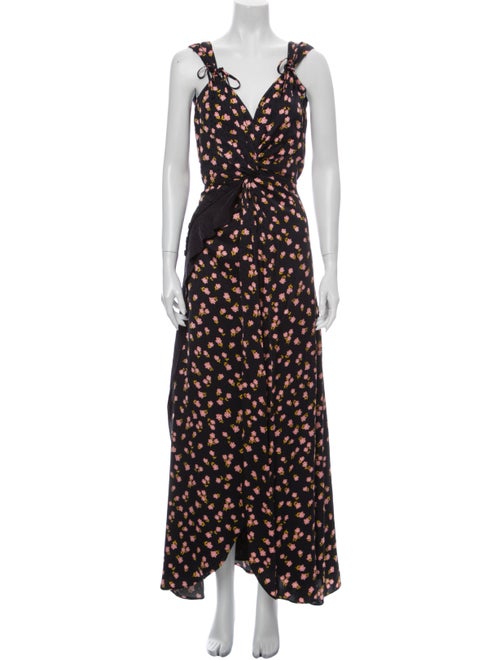 Self-Portrait Floral Print Long Dress