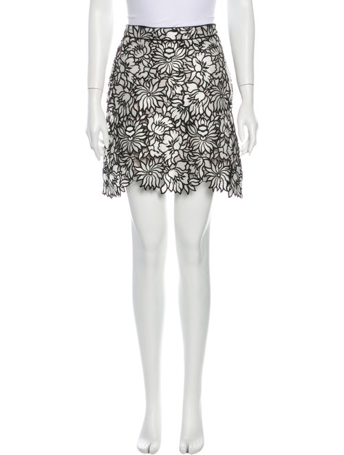 Self-Portrait Printed Mini Skirt