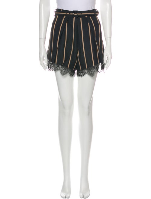 Self-Portrait Tailored Striped Mini Shorts w/ Tags