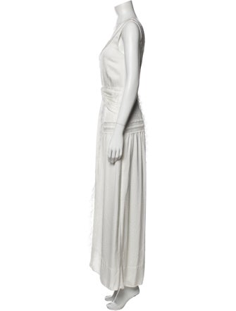 Self-Portrait V-Neck Long Dress