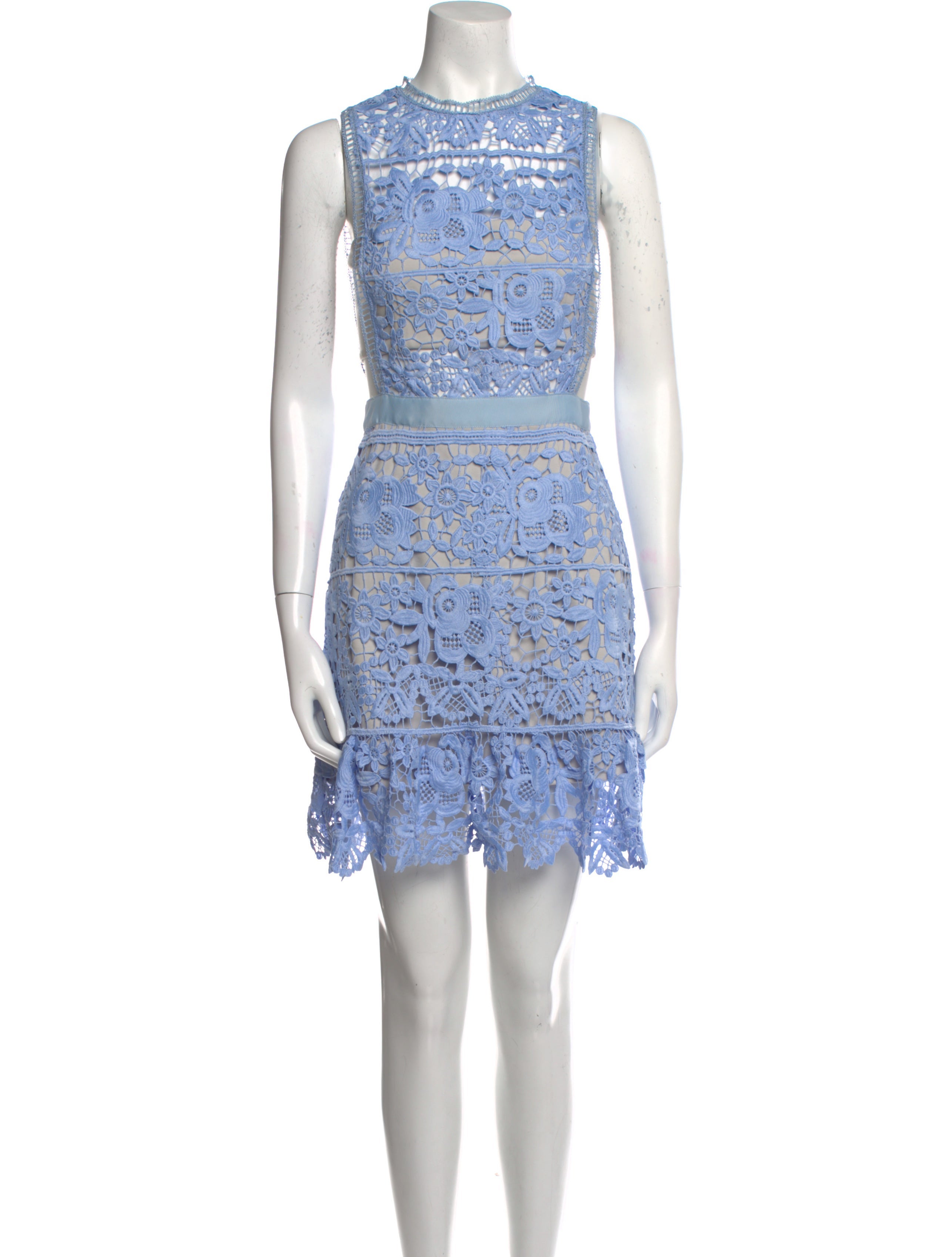 Self-Portrait Lace Pattern Mini Dress - Blue Dresses, Clothing - WSELF60866 | The RealReal Self-Portrait Lace Pattern Mini Dress - Blue Dresses, Clothing - WSELF60866 | The RealReal