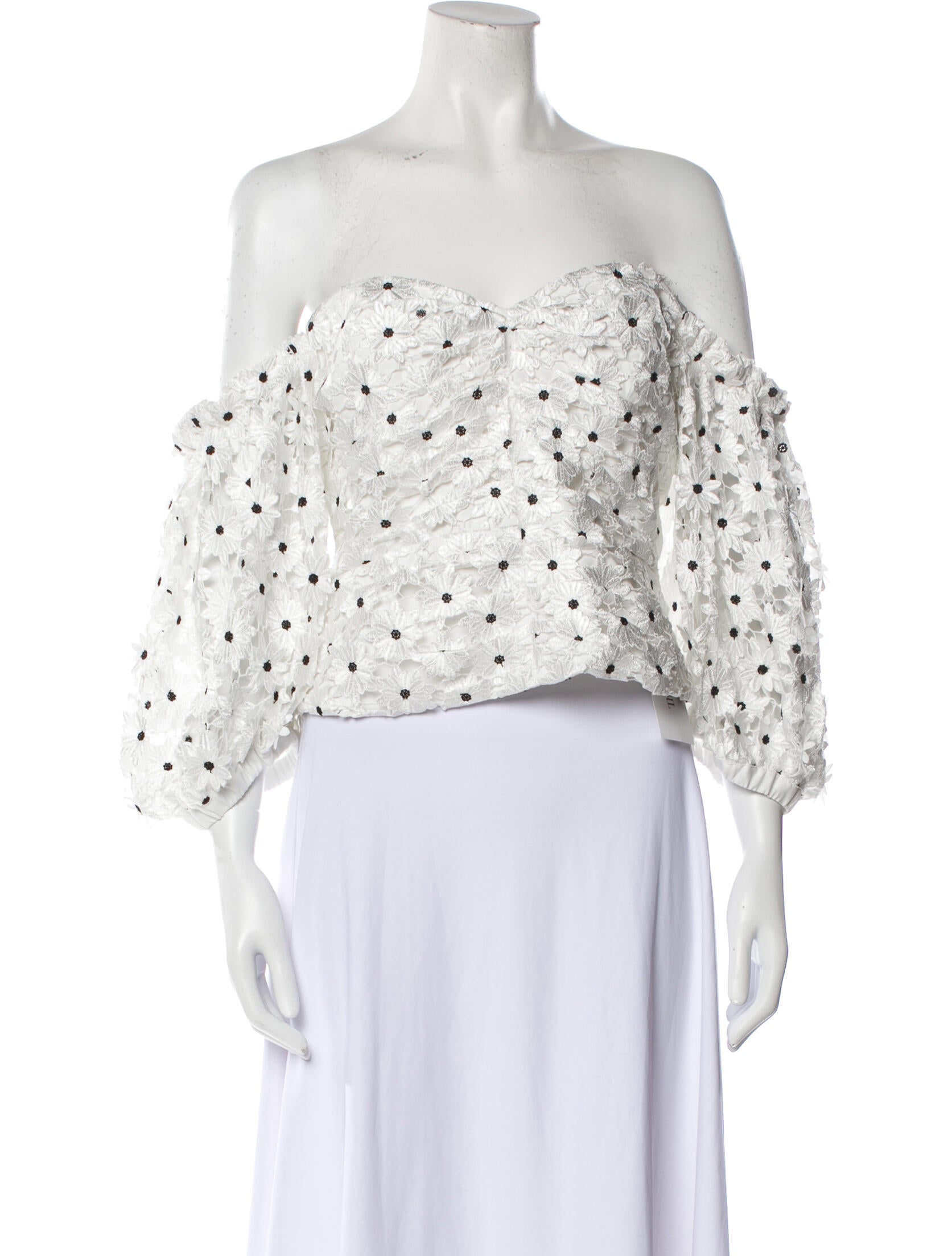 self portrait polka dot top