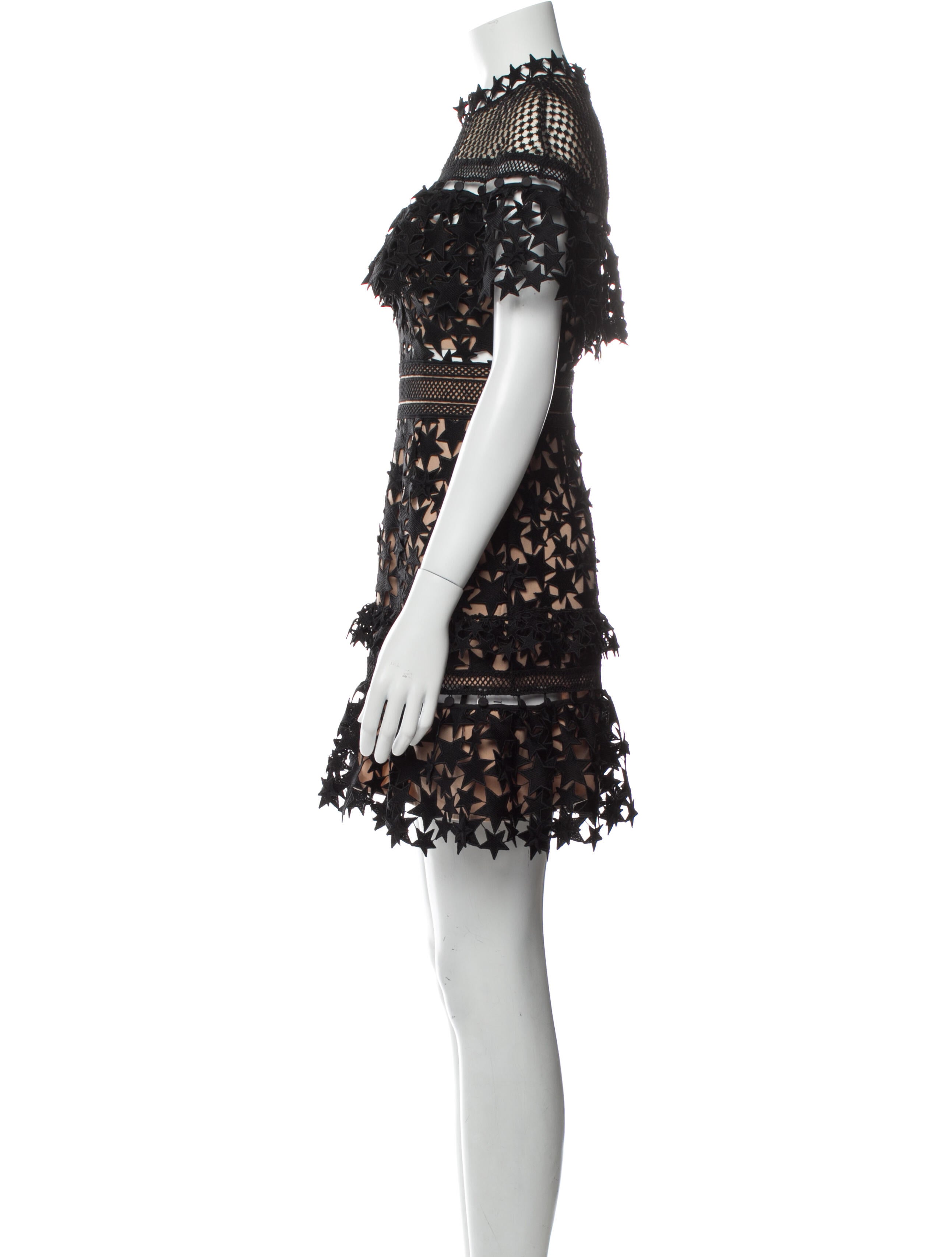 Self-Portrait Lace Pattern Mini Dress - Black Dresses, Clothing - WSELF61532 | The RealReal Self-Portrait Lace Pattern Mini Dress - Black Dresses, Clothing - WSELF61532 | The RealReal
