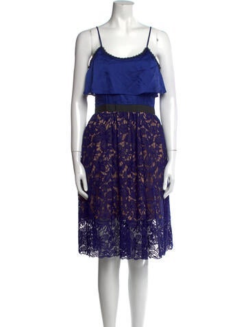 Self-Portrait Dresses Lace Pattern Knee-Length Dress Us6, Uk10 | M