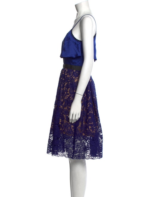 Self-Portrait Lace Pattern Knee-Length Dress