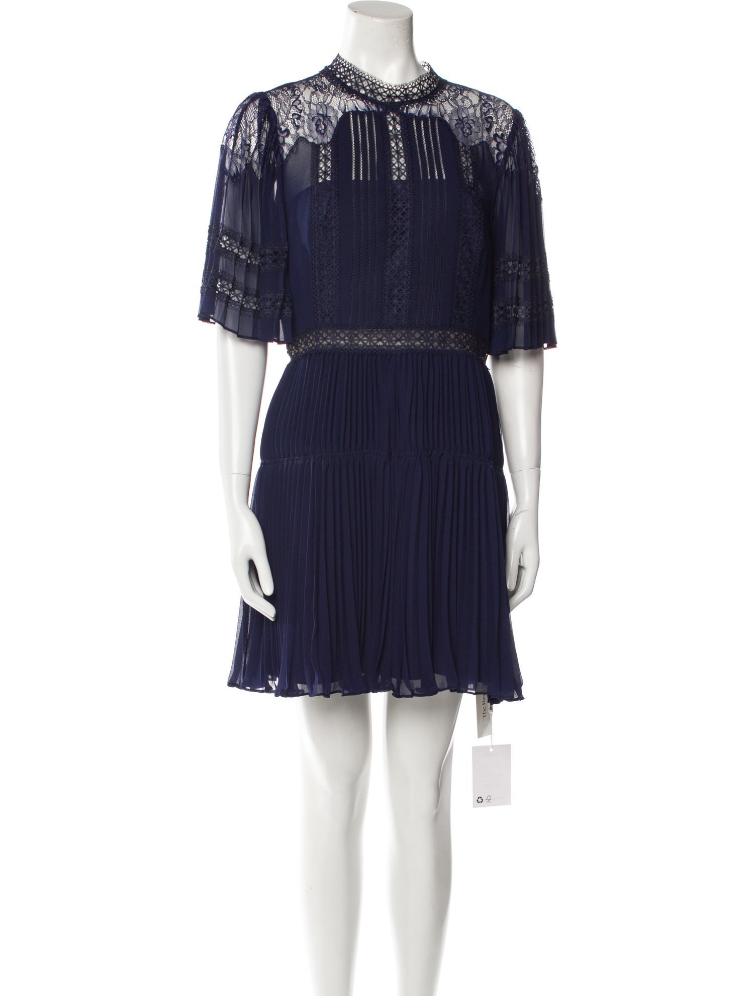 Self-Portrait Mock Neck Mini Dress w/ Tags