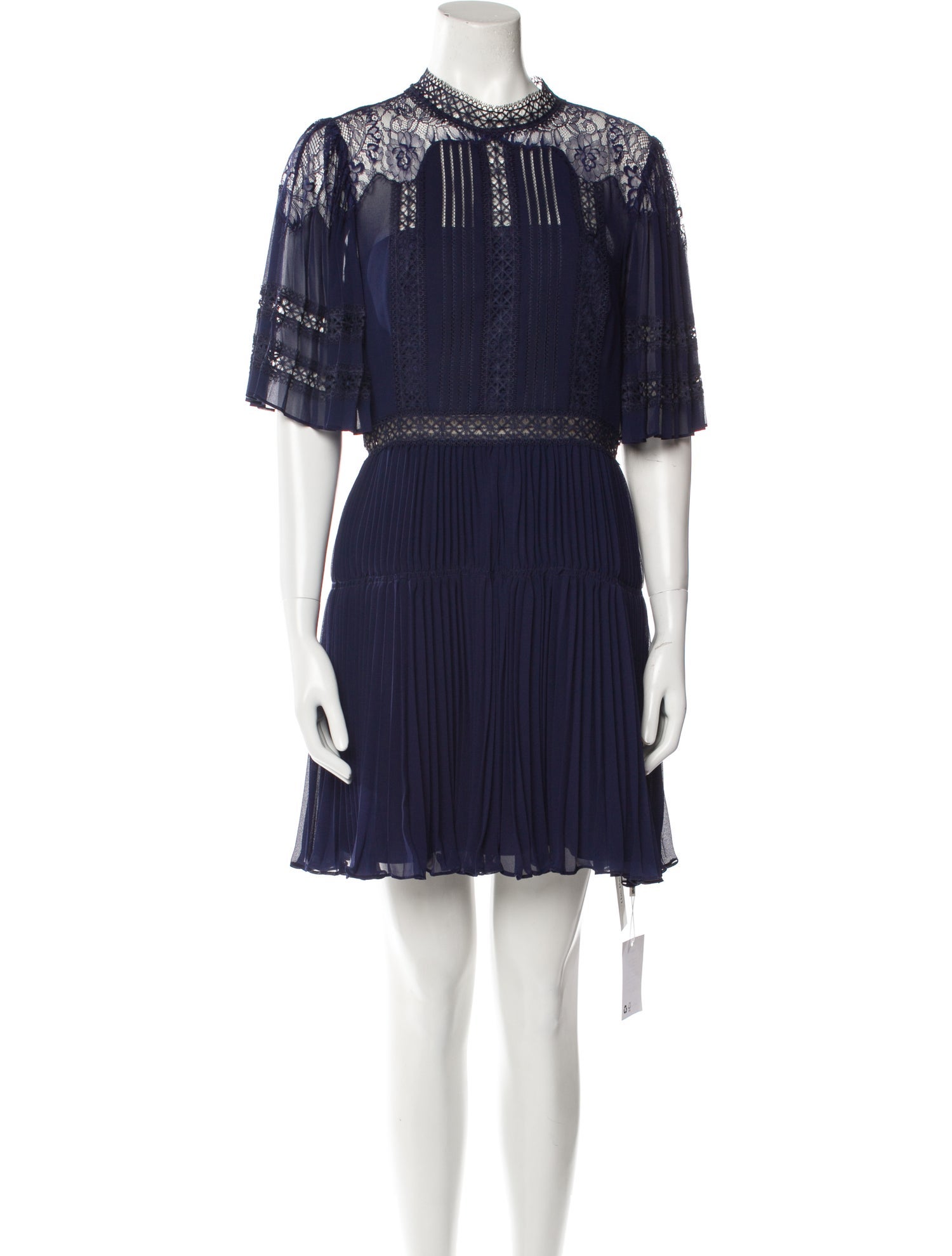 Self-Portrait Mock Neck Mini Dress w/ Tags