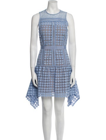 Self-Portrait Dresses Lace Pattern Mini Dress Us0, UK4 | XS