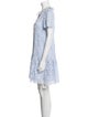 Self-Portrait Lace Pattern Mini Dress