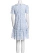 Self-Portrait Lace Pattern Mini Dress