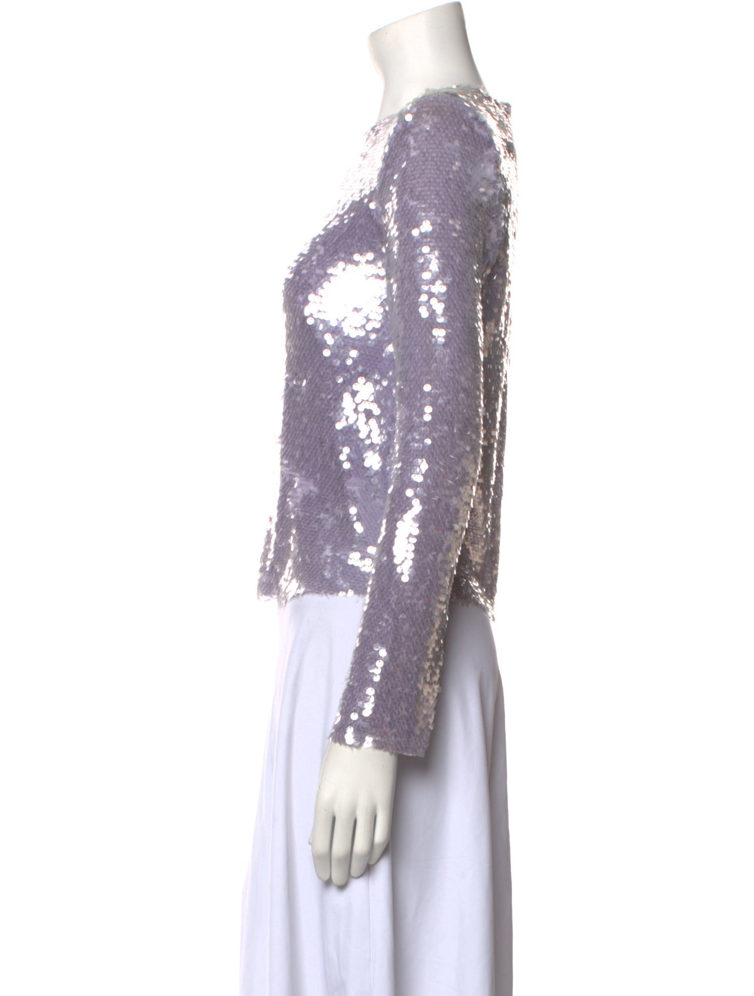 Self-Portrait Crew Neck Long Sleeve Blouse w/ Tags