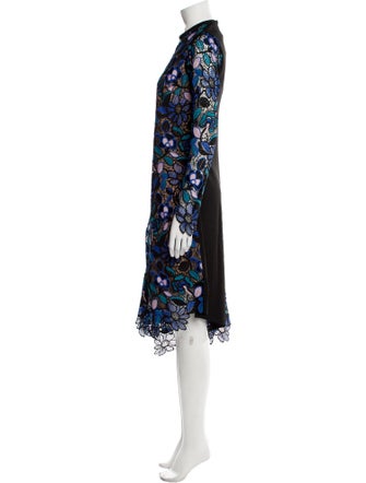 Self-Portrait Lace Pattern Long Dress