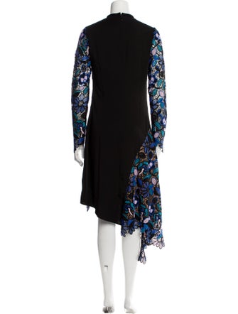 Self-Portrait Lace Pattern Long Dress