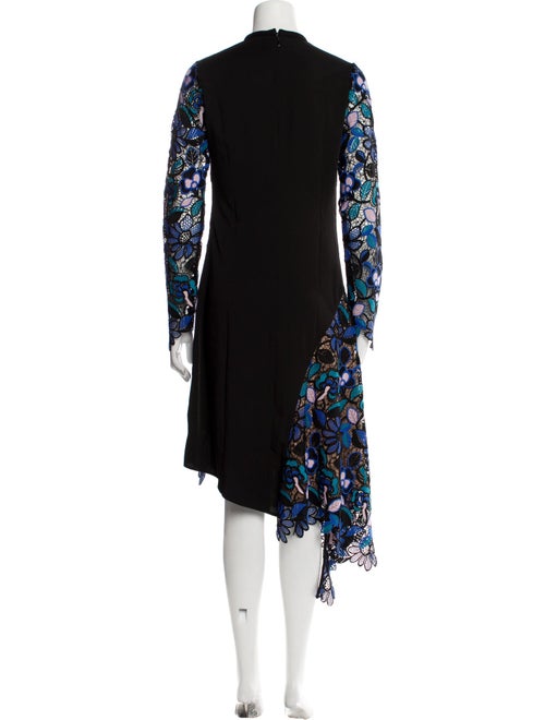 Self-Portrait Lace Pattern Long Dress