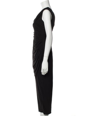 Self-Portrait Cowl Neck Long Dress