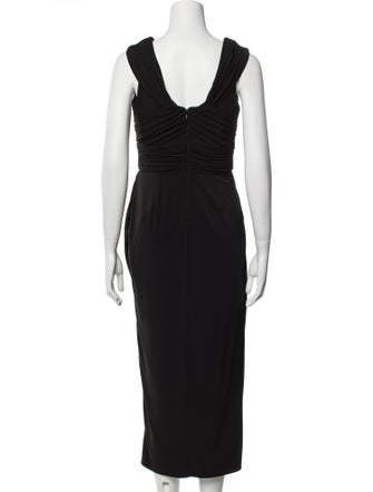 Self-Portrait Cowl Neck Long Dress