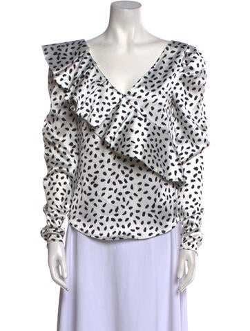 Self-Portrait Tops 2020 Animal Print Blouse Us2, UK6 | XS