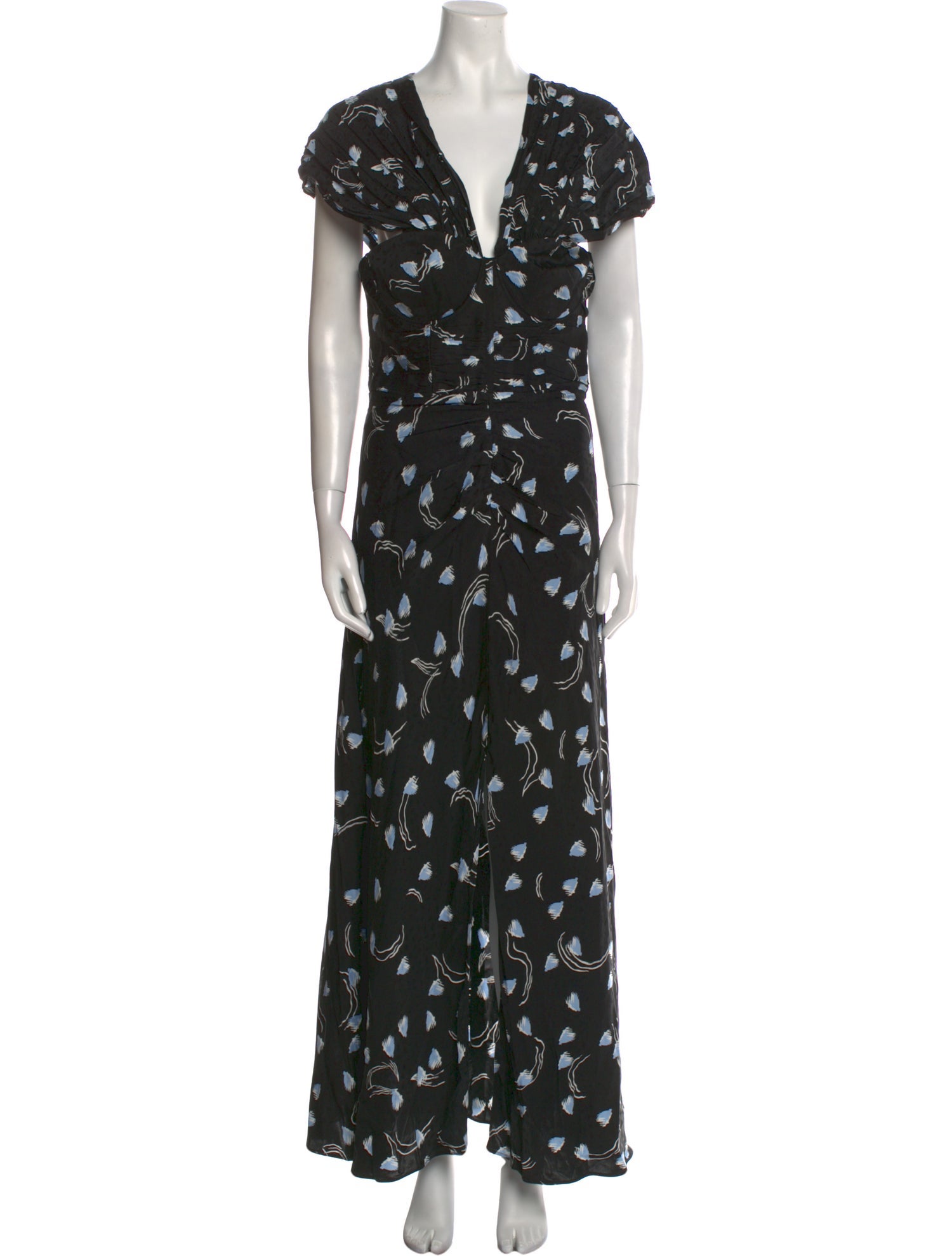 Self-Portrait Floral Print Long Dress