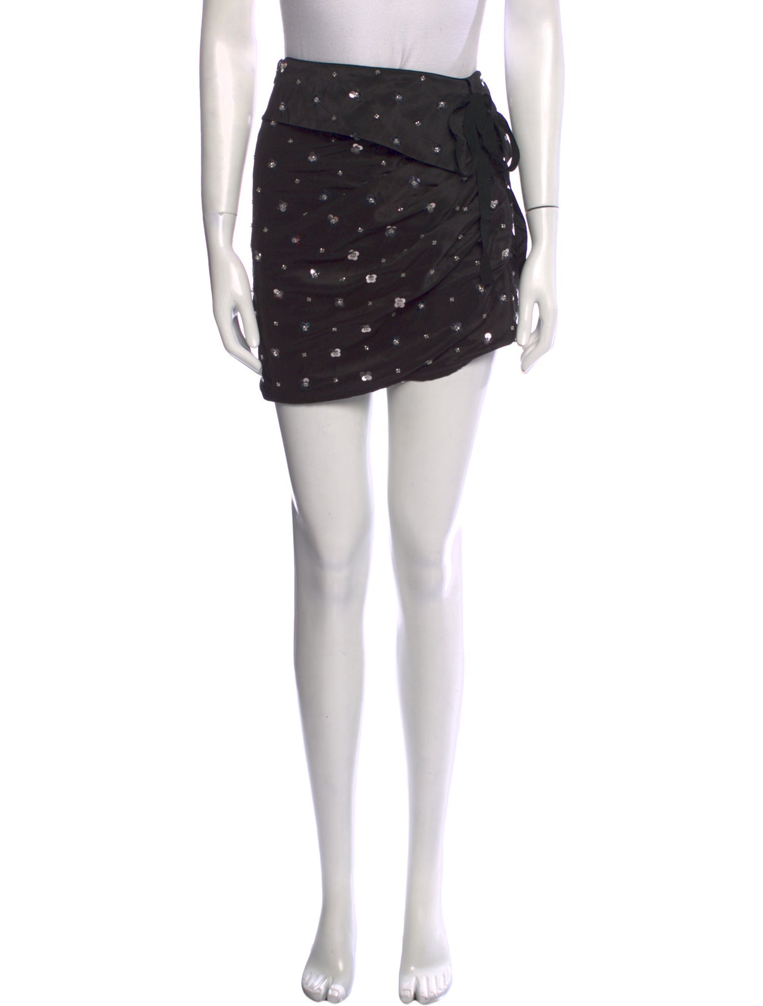 Self-Portrait Polka Dot Print Mini Skirt