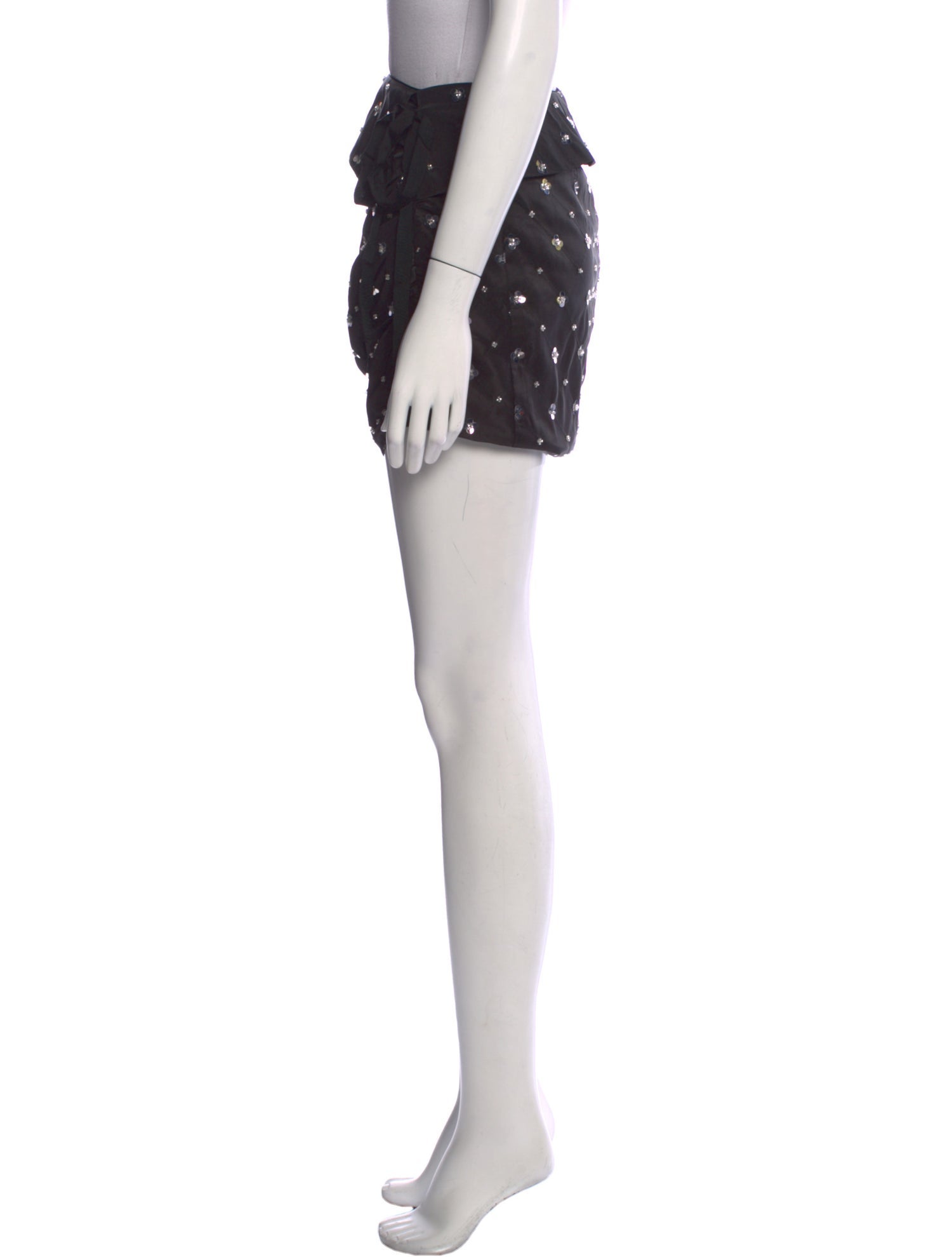 Self-Portrait Polka Dot Print Mini Skirt