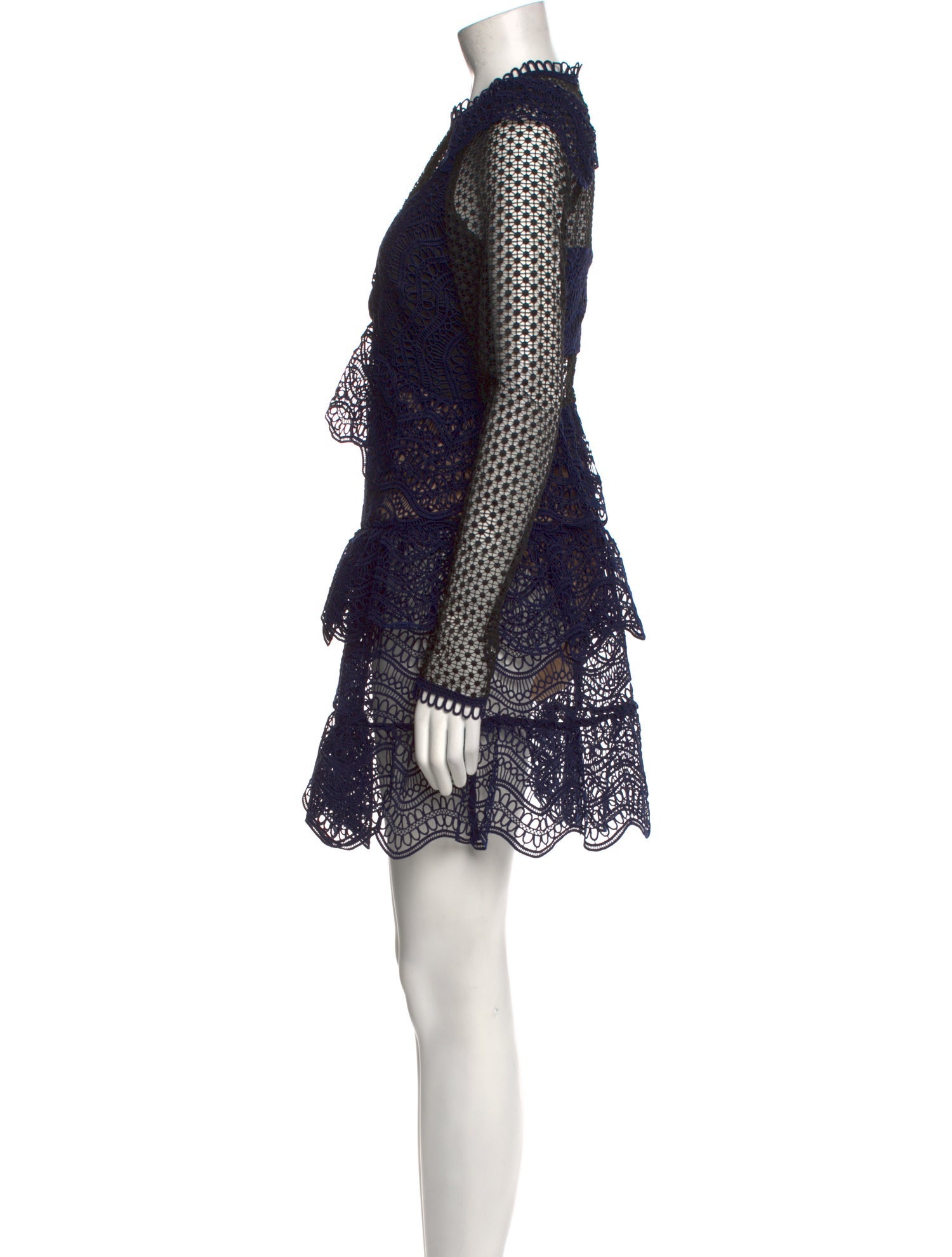 chinese dress ladies Self-Portrait Guipure Lace Mini Dress main image 0