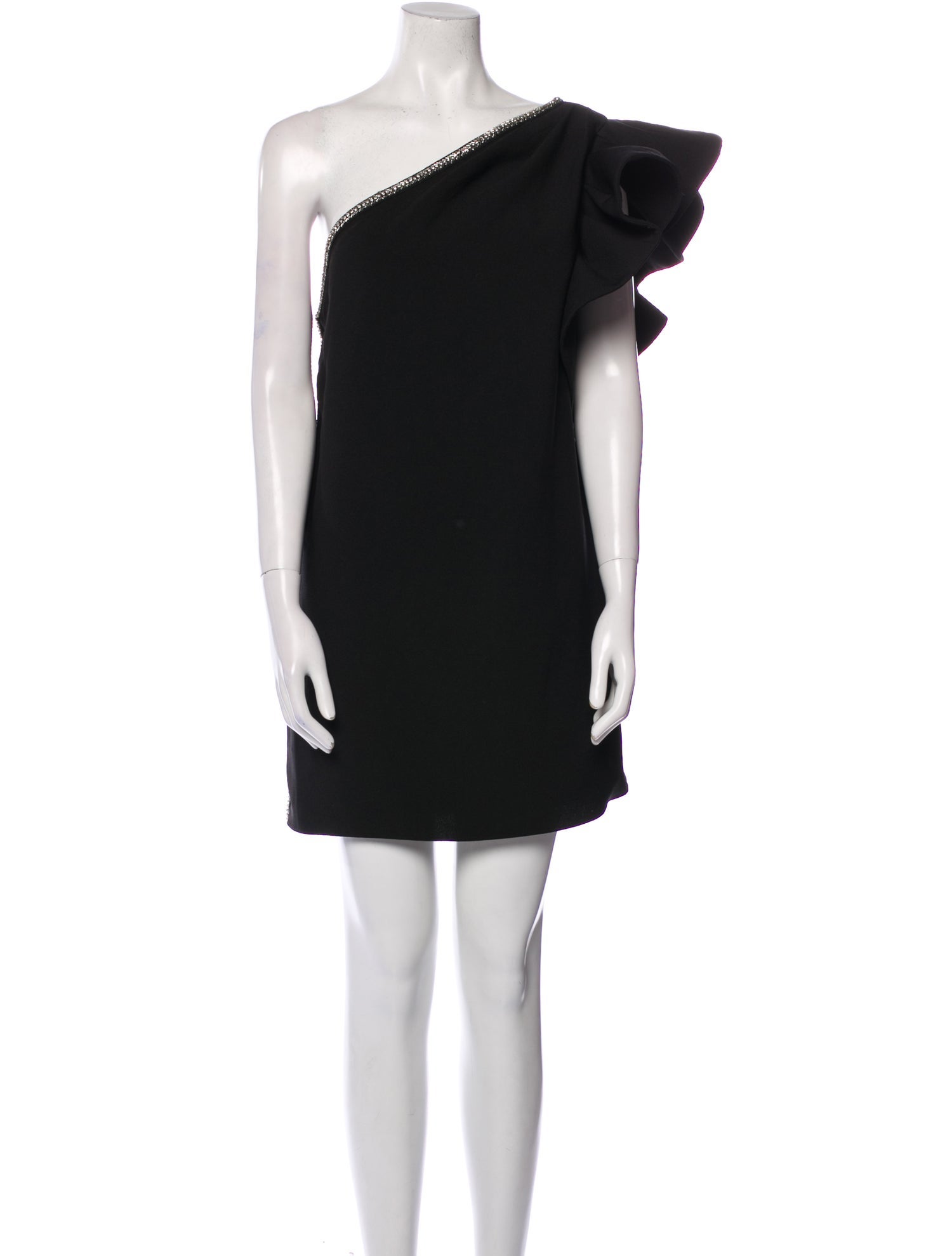 self portrait one shoulder ruffle dress One Shoulder Frilled Jumpsuit