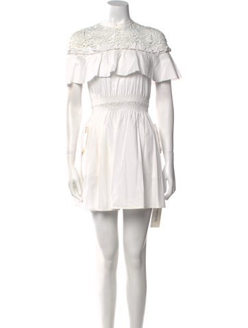 Self-Portrait Dresses Mock Neck Mini Dress XS