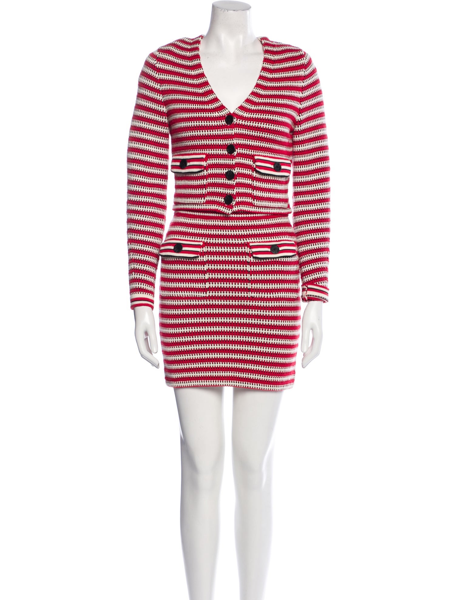 Self-Portrait Striped Skirt Set