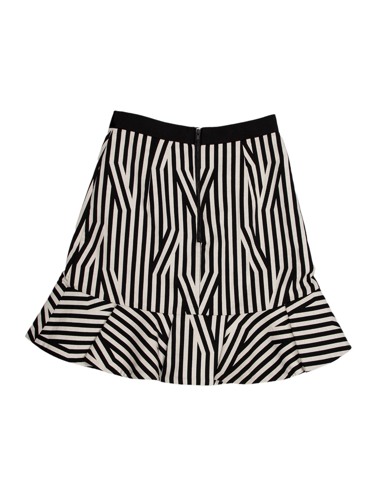 Self-Portrait Striped Mini Skirt